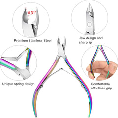 Awpeye double-spring grip provides smooth, controlled handling during mani-pedi sessions.
