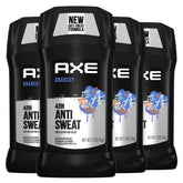AXE Anarchy deodorant stick front view shows sleek design and bold scent.