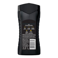 AXE Black 3-in-1 lather in hand for quick shower routines.