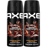 AXE Dark Temptation: botella spray, protección de olor hasta 48 horas.