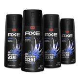 AXE Phoenix bottle front view shows aluminum-free formula and all-day freshness.
