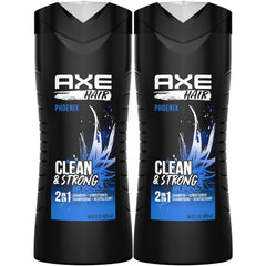 AXE Phoenix champú y acondicionador dos en uno en botella ergonómica para ducha rápida