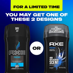 Etiqueta de AXE Phoenix mostrando su formato libre de aluminio.