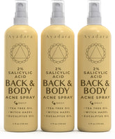 AYADARA back acne spray targets pores and promotes calmer skin