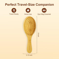 AYCBNB Bamboo bristles close-up highlight natural oil distribution for shine
