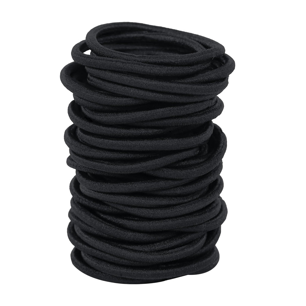 Ayogost black hair ties bulk pack for everyday use with secure hold