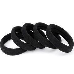Ayogost black hair ties pack showing gentle no-damage hold for daily styling.