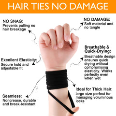 Ayogost daily wear hair tie on ponytail for versatile styling.