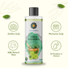 Ayurvedashree Aceite capilar Methi para estimular crecimiento saludable.