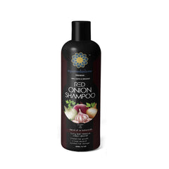 AYURVEDASHREE champú cebolla roja, botella, aporta volumen y brillo natural
