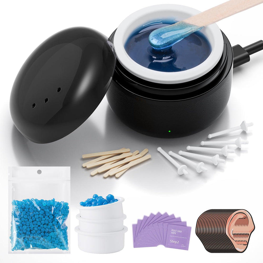 Azang Nose Wax Kit bundle shows portable design for easy at-home hair removal
