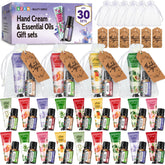 AZEN 30-set bulk gift with hand creams and oils, ideal for wholesale gifting at events.