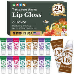 AZEN brillos labiales 24 transparentes para uso diario