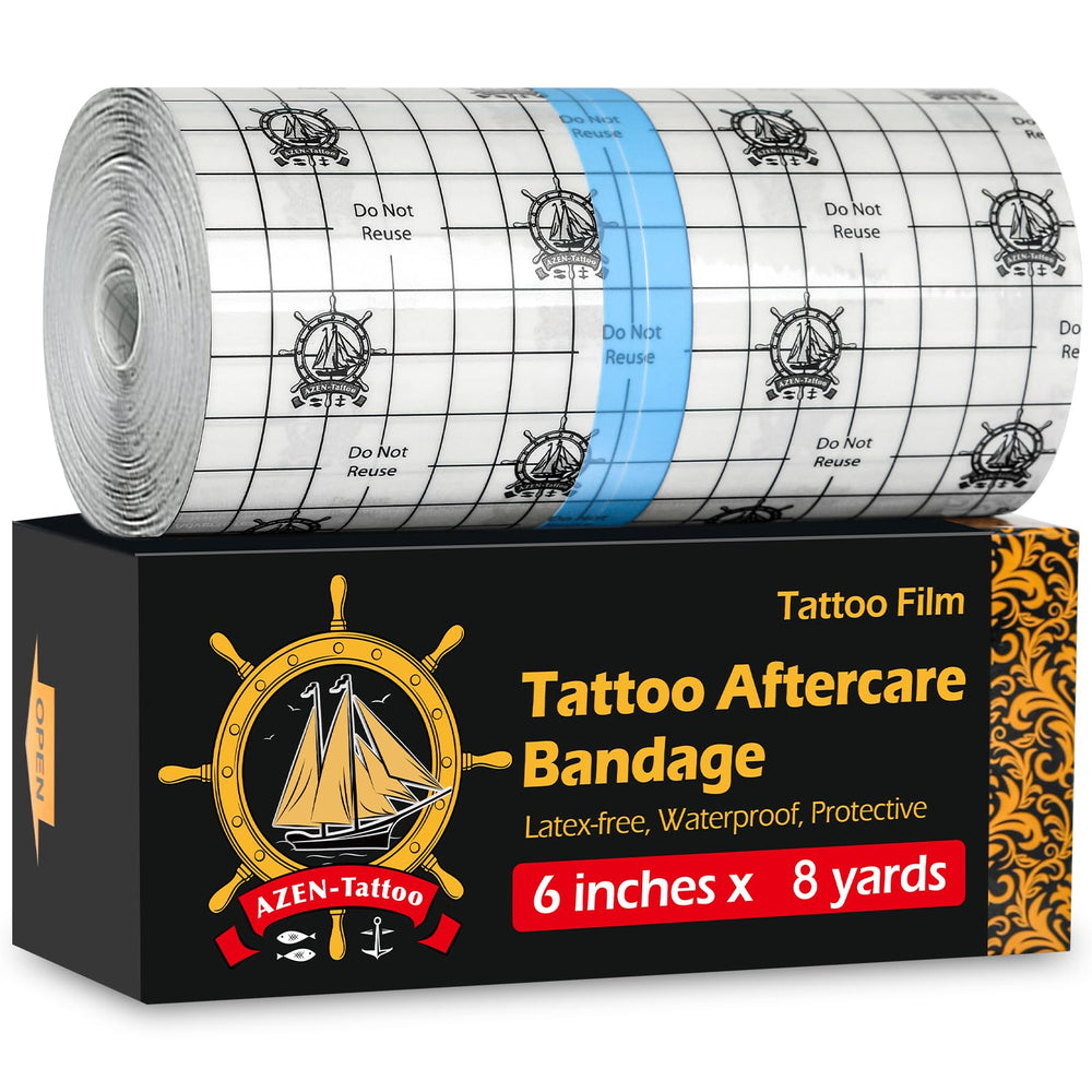 AZEN curita cobertura tatuaje resistente al agua protege el color y facilita curación