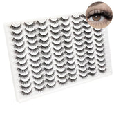 Azenlo false eyelashes 48-pairs pack front for natural daily wear.