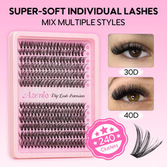 Azenlo precision lash applicator tweezer for clean placement.