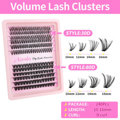 Azenlo premium PBT silk fiber lashes feel light on natural lashes.
