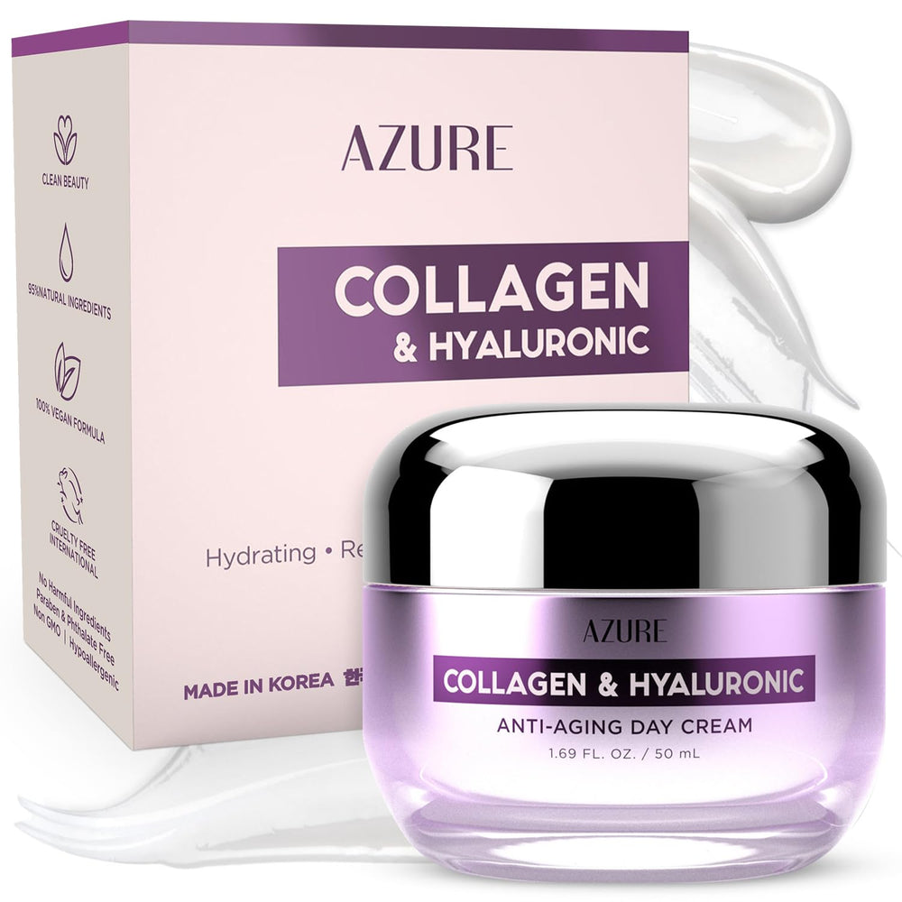 Azure Cosmetics crema hidratante en botella para hidratación profunda.