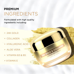 Azure Cosmetics crema reafirmante 24k Collagen, firmeza visible