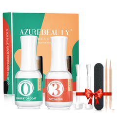 AZUREBEAUTY 2in1 dip base topcoat bottle for streamlined nails and ease of use