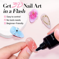 AZUREBEAUTY ofrece adhesión fuerte para fijar 3D, gemas y dijes.