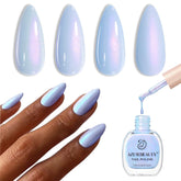 AZUREBEAUTY Celestial Blue bottle close-up showing vibrant color and shine