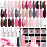 AZUREBEAUTY dip powder 20-color set for nails, versatile shades for all seasons.
