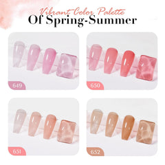 AZUREBEAUTY Esmalte rosa claro para un look suave y elegante.
