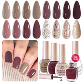 AZUREBEAUTY esmalte nude, acabado suave para uñas naturales.