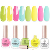 AZUREBEAUTY esmalte pastel amarillo, color suave para look primaveral