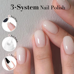 AZUREBEAUTY Milky White ultra-fast dry detail for quick home nails