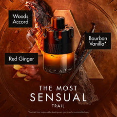 Azzaro The Most Wanted Parfum amber juice gradient visible for warm inviting trail