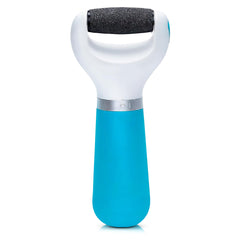 AZZORI electric foot callus remover shows battery compartment for easy at-home setup.