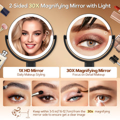 Three lighting modes provide natural, warm, or cool tones for different tasks.