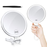 B Beauty Planet 30X travel mirror front view for precise makeup checks