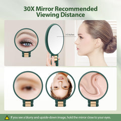 B Beauty Planet foldable travel mirror in compact design for on-the-go touch-ups.