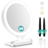 B Beauty Planet magnifying mirror with 1x and 30x dual view for precise makeup inspection.