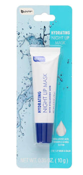 B Pure mascarilla labial hidratante noche, envase visible para hidratación continua.