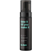B.TAN Dark Self Tanner Mousse bottle ready for self tan application.