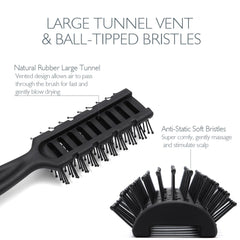 Baasha ball-tipped bristles offering gentle detangling