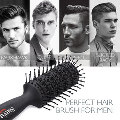 Baasha ergonomic gel handle provides a comfortable grip during styling