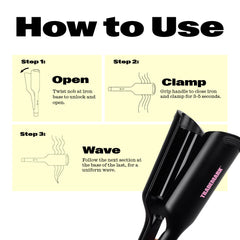 Babe Waves X adjustable temperatures help tailor styling to your hair type.