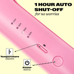 Safe auto shut-off after 1 hour for peace of mind during styling sessions.