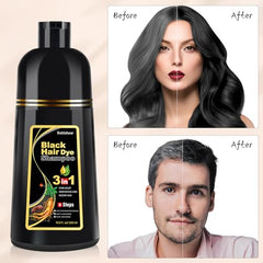 Bablabear shampoo application on dry hair for easy color deposition