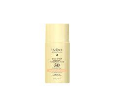 Babo Botanicals Daily Sheer Mineral Sunscreen Fluid bottle with Passion Fruit Oil for everyday protection.