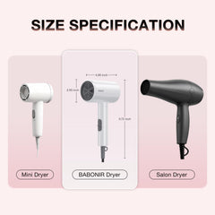 BABONIR diffuser attachment shown to tame frizz and define curls