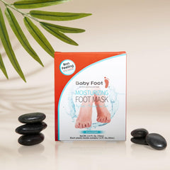 Baby Foot Aplicación crema para pies hidratados.