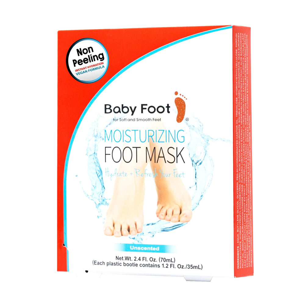 Baby Foot Mascarilla pies sin fragancia para hidratación rápida.