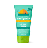Babyganics gel crema pos-sol Melón Suave, aplicación suave para hidratar tras sol.