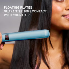 BaBylissPRO Floating plates provide 100% hair contact for smoother results.